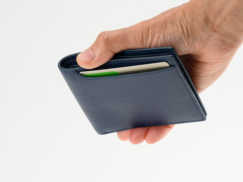 MILAGRO・イタリアンシュリンクレザー・2つ折り財布