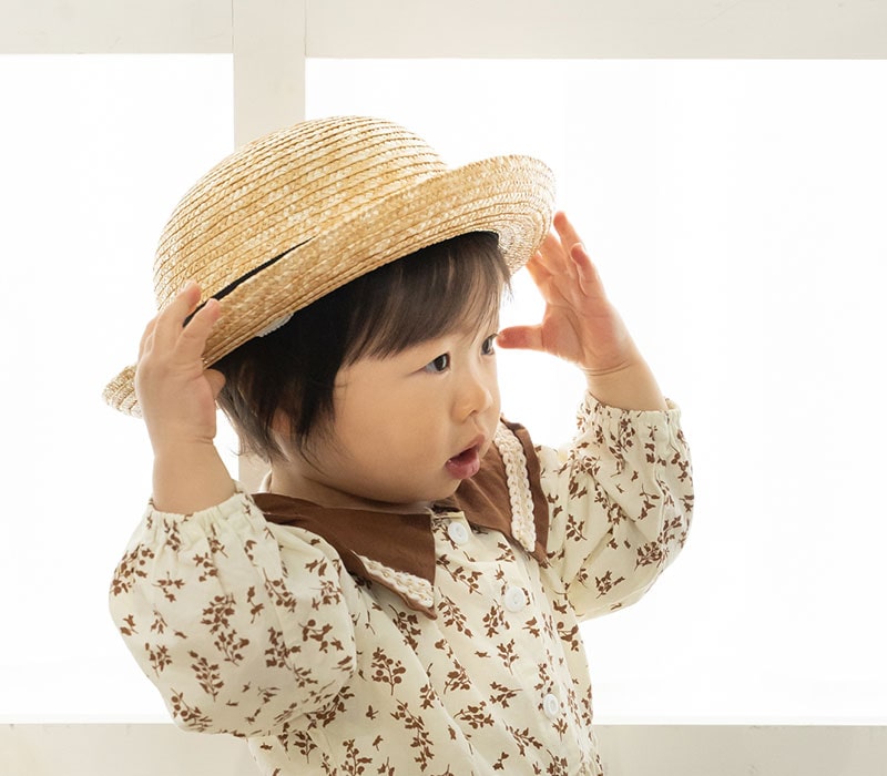 田中帽子店 Louna（ルナ）麦わら セーラー帽子