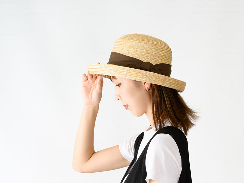 田中帽子店 Lilly（リリー）麦わら エッジアップハット