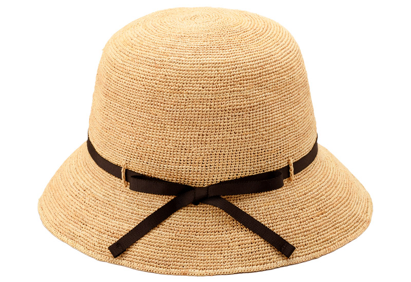 田中帽子店 Gina（ジーナ）ラフィア ショートクロッシェ