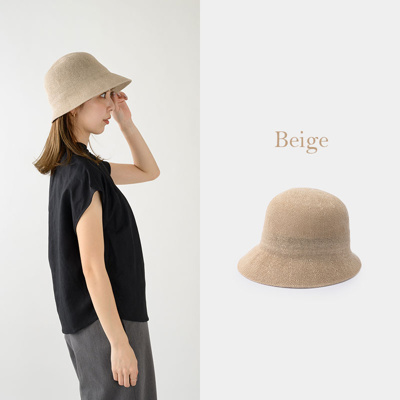 YOKOI BERET RINKA(リンカ) 麻混 ショートクロッシェ