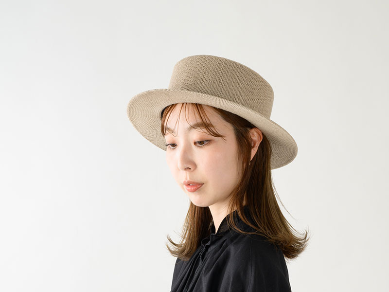 YOKOI BERET SUZUKA(スズカ) 麻混 カンカン帽