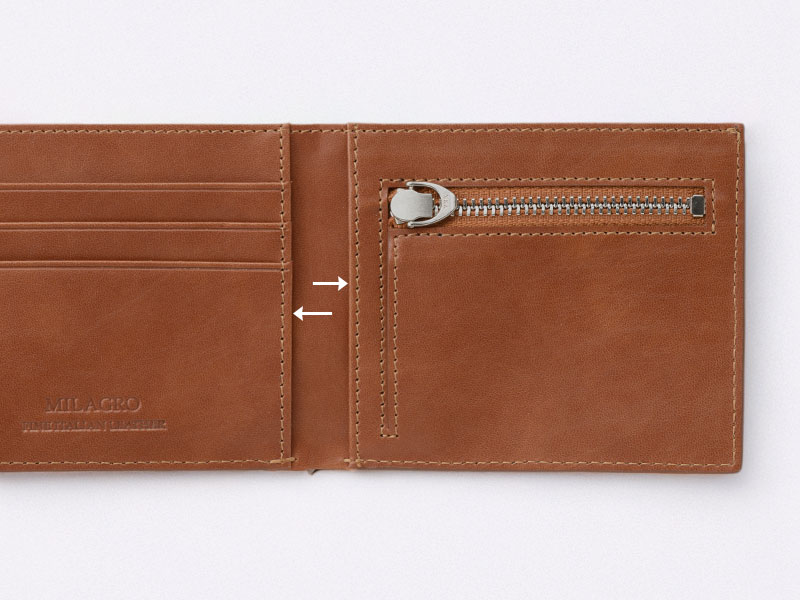 MILAGRO piatto イタリアンレザー・スマートウォレット（小銭入れあり）
