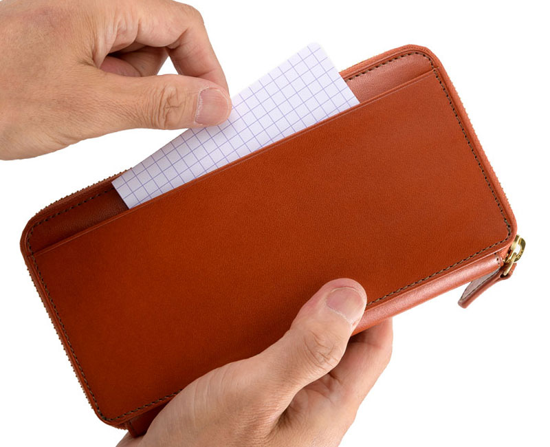 MILAGRO イタリアンレザー ラウンドファスナーギャルソンウォレット