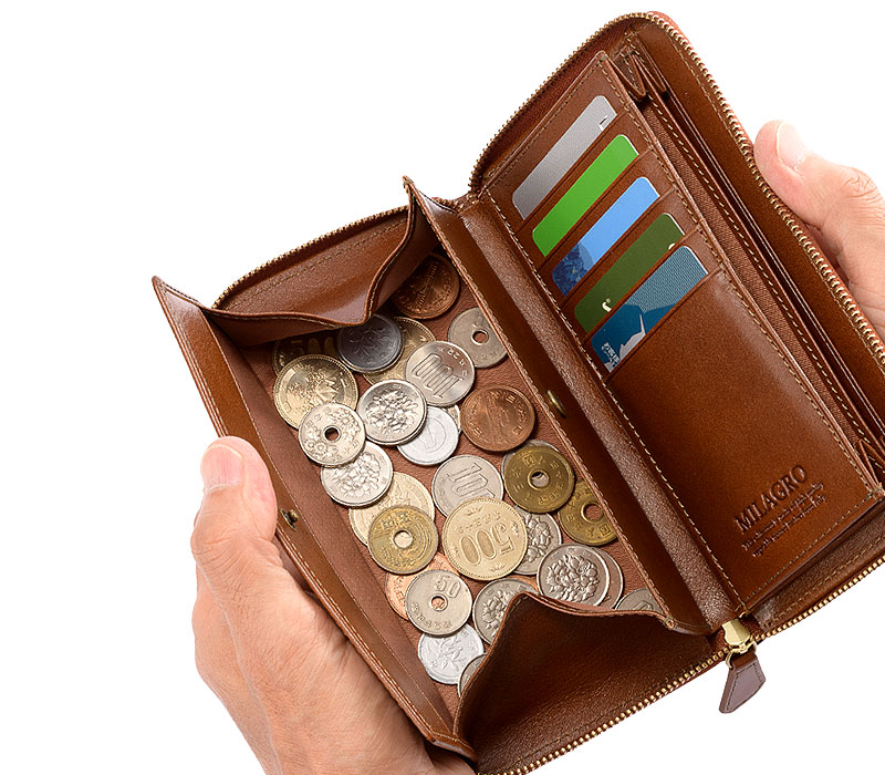 MILAGRO・イタリアンレザー スマート ギャルソンウォレット