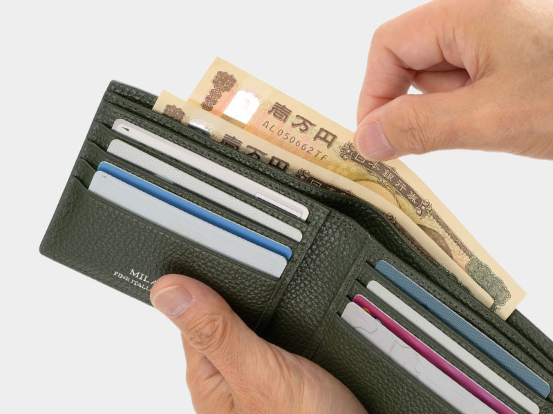 MILAGRO・イタリアンシュリンクレザー・札入れ
