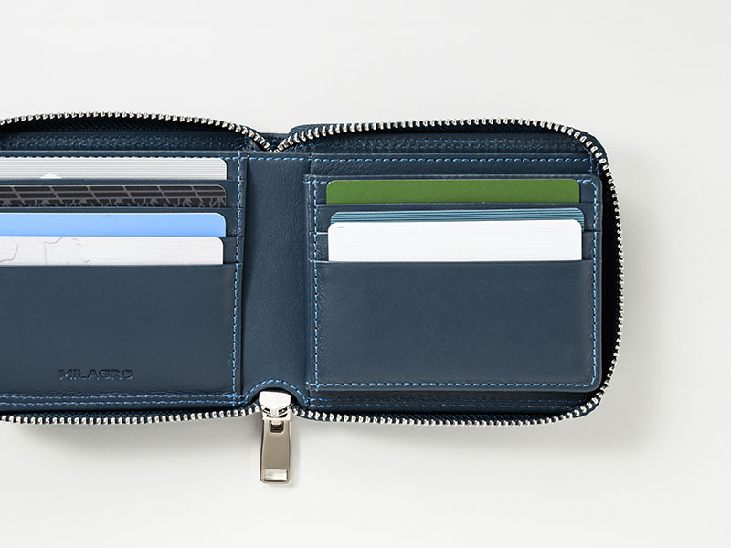 MILAGRO キップレザー・二つ折り財布