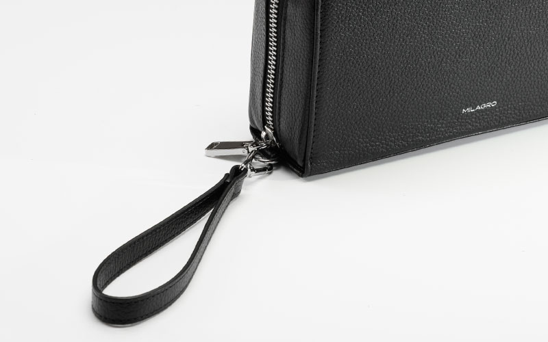 MILAGRO 紳士用シュリンクレザー・クラッチバッグ
