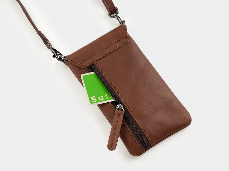 ANON ナチュラルレザー・スマホショルダー