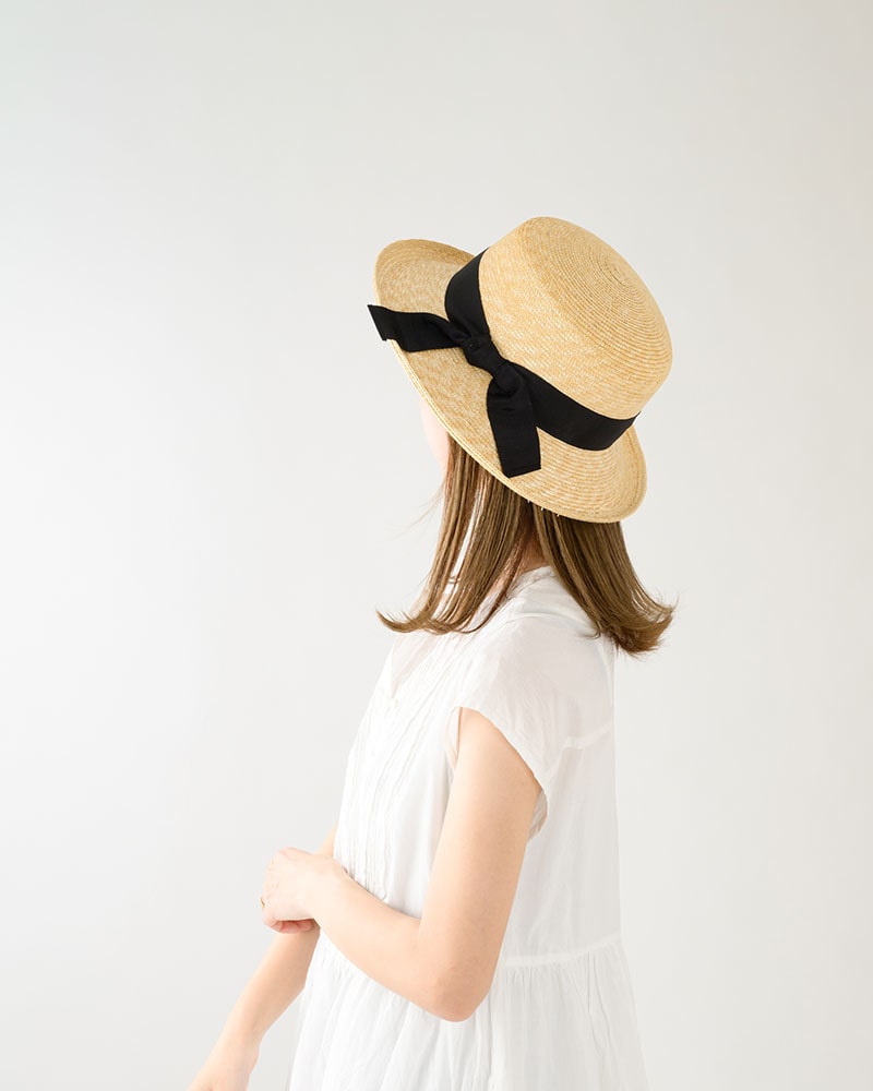 田中帽子店 Lilly（リリー）麦わら エッジアップハット
