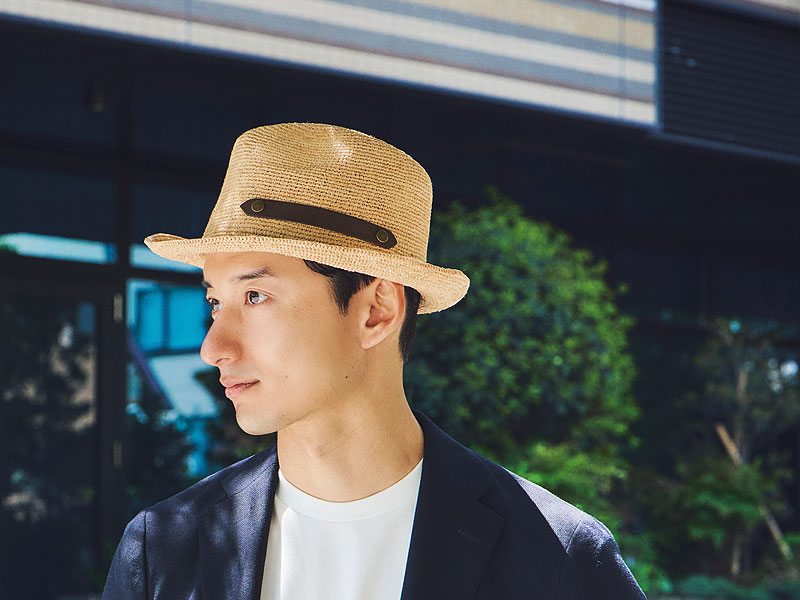 田中帽子店 Paulo2（ポーロ2）ラフィア 中折れ帽子