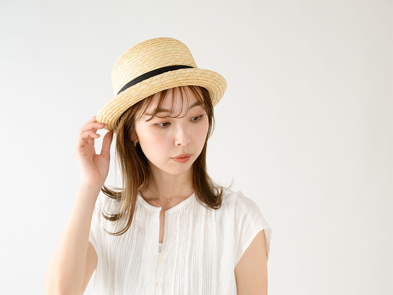 田中帽子店 Nicole（ニコル）麦わらセーラーハット