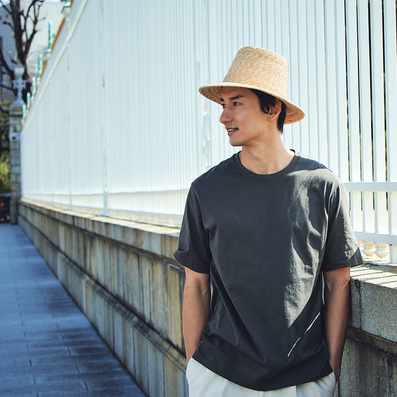 田中帽子店 Marga（マルガ）麦わらツバ長ハット
