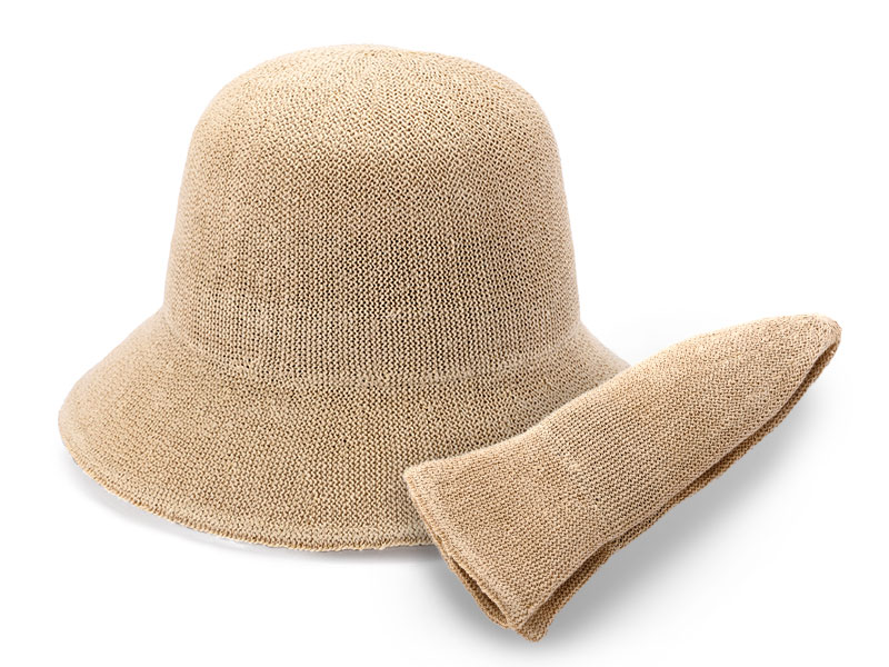 YOKOI BERET HIMARI(ヒマリ) たためる麻混クロッシェ