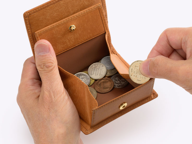 MILAGRO・イタリアンエイジングレザー・薄型コンパクト財布