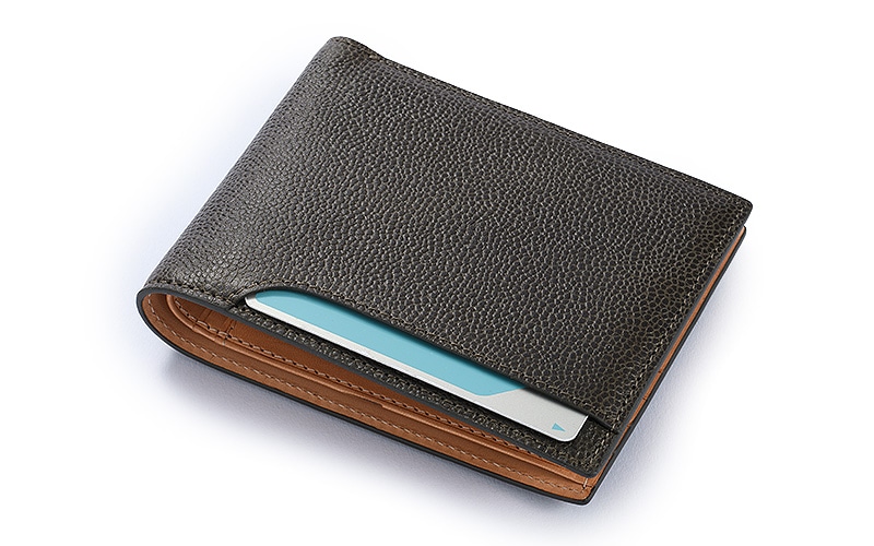 MILAGRO 英国C. F. Stead社製レザー・二つ折り財布 小銭入れ付き