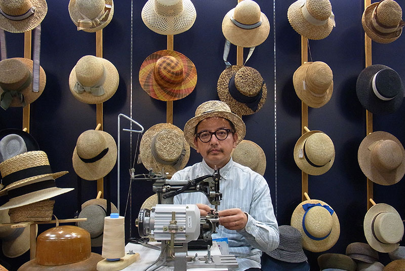 岡本帽子 マニラ麻・ジョッキー帽