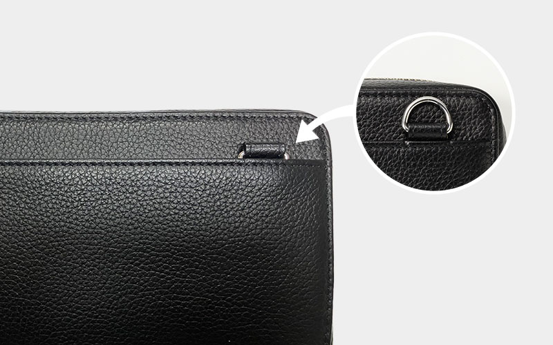 MILAGRO 紳士用シュリンクレザー・クラッチバッグ