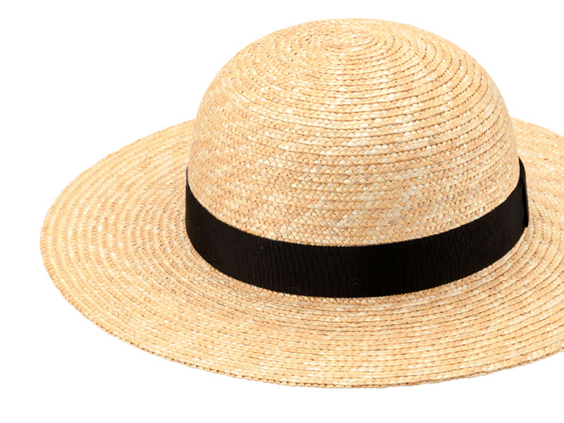 田中帽子店 Roger（ロジャー）麦わら つば広丸型ハット
