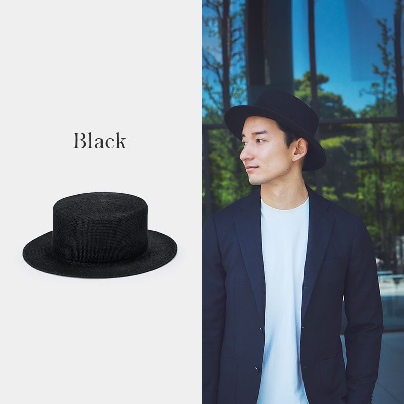 YOKOI BERET SUZUKA(スズカ) 麻混 カンカン帽