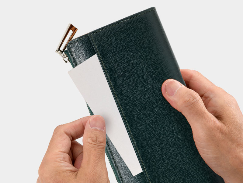 MILAGRO パルメラートゴートレザー・L字ファスナー長財布