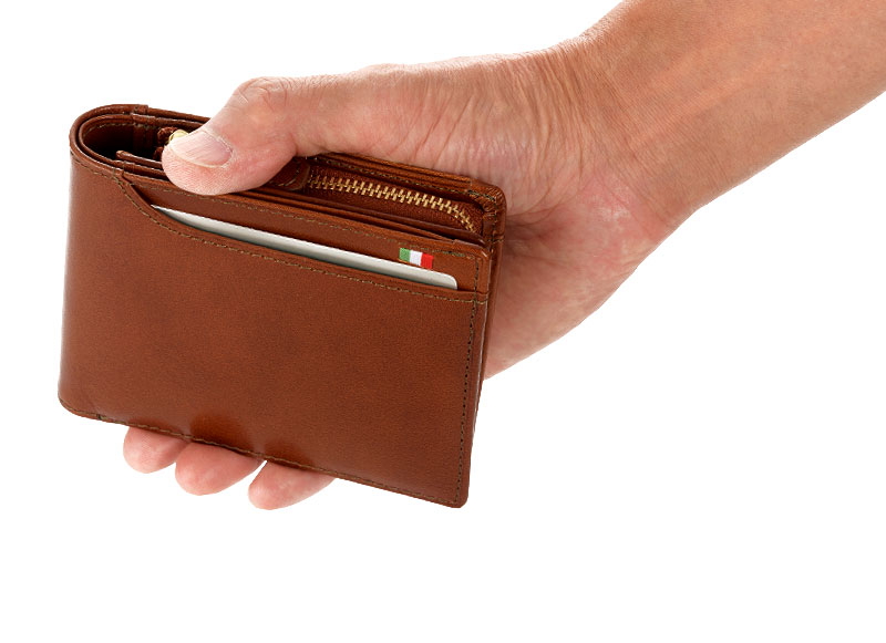 MILAGRO・イタリアンレザー23ポケット 2つ折り財布