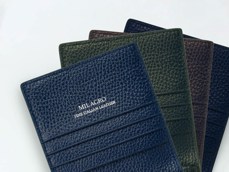 MILAGRO piatto イタリアンシュリンクレザー・薄型コンパクト財布