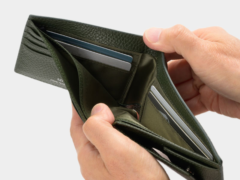 MILAGRO・イタリアンシュリンクレザー・2つ折り財布