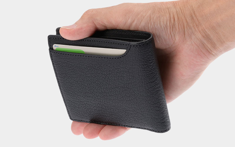 MILAGRO 姫路産ヌメゴート・ラウンドファスナー2つ折り財布