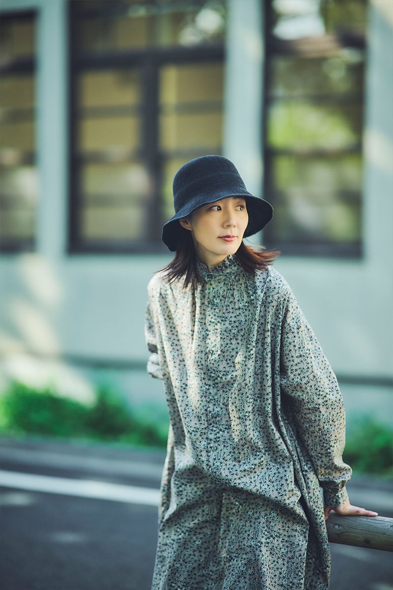 YOKOI BERET HIMARI(ヒマリ) たためる麻混クロッシェ