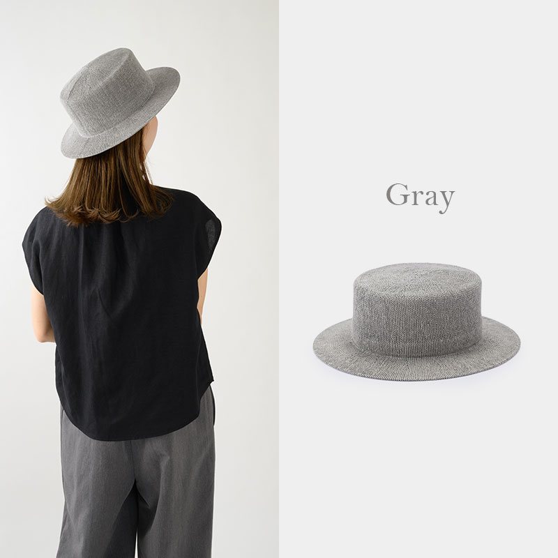 YOKOI BERET SUZUKA(スズカ) 麻混 カンカン帽