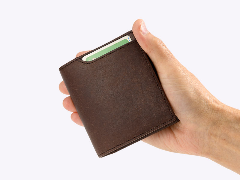MILAGRO・イタリアンエイジングレザー・薄型コンパクト財布
