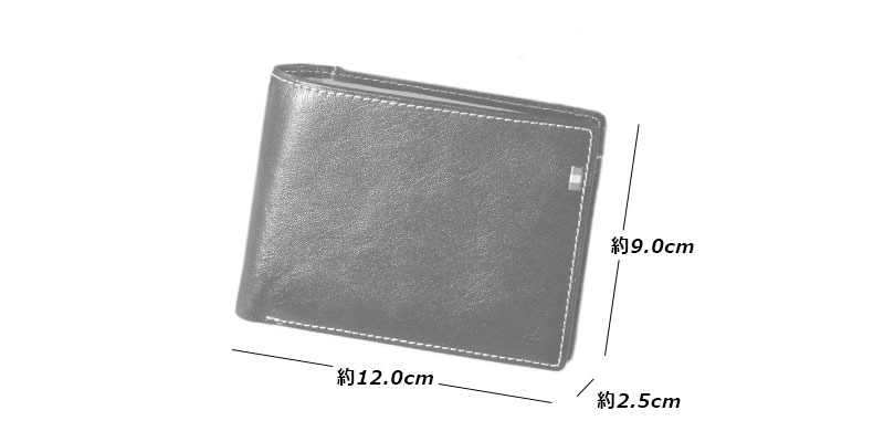 MILAGRO タンポナートレザー・2つ折り財布 ボックス小銭入れ付き